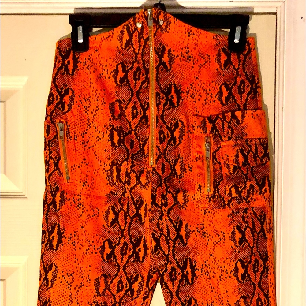 Fashion Nova high waisted snake print pants M